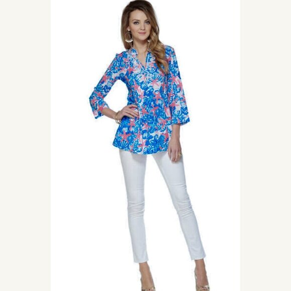 Lilly Pulitzer She She Shells Sarasota Tunic HTF - Picture 1 of 12